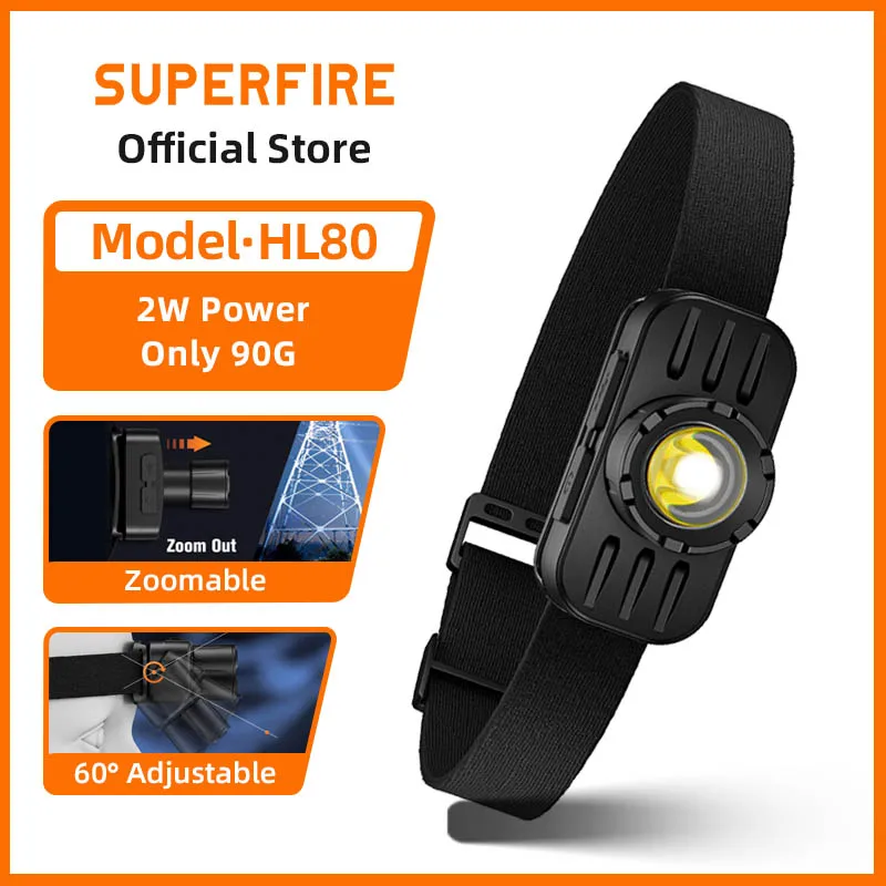 SUPERFIRE HL80 Супер яркий светодиодный налобный фонарь Портативный зум-фара USB-C Перезаряжаемый налобный фонарик Передний свет для рыбалки
SUPERFIRE HL80 Супер яркий светодиодный налобный фонарь Портативный зум-фара USB-C Перезаряжаемый налобный фонарик Передний свет для рыбалки