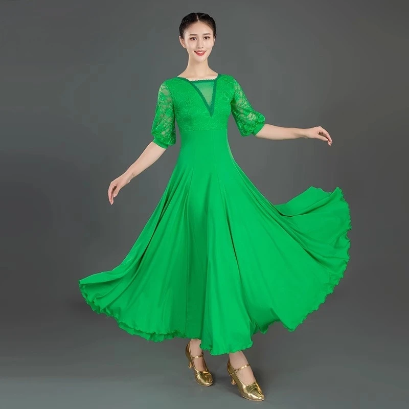 Современное танцевальное платье для народных и социальных танцев, с широким подолом, для вальса, для соревнований и выступлений, модель 086
Современное танцевальное платье для народных и социальных танцев, с широким подолом, для вальса, для соревнований и выступлений, модель 086