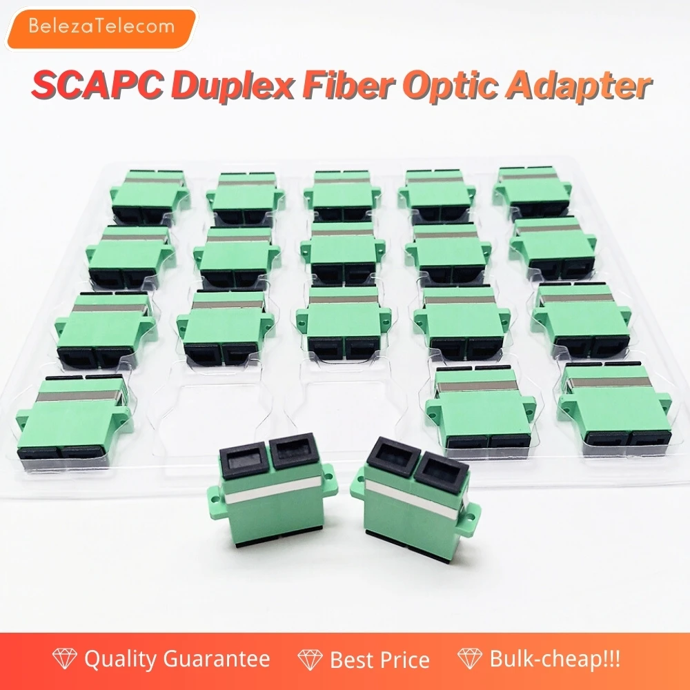 Оптоволоконный адаптер премиум-класса SC/APC: двойное использование для симплексных и дуплексных кабелей — идеально подходит для одномодовых сетей FTTH
Оптоволоконный адаптер премиум-класса SC/APC: двойное использование для симплексных и дуплексных кабелей — идеально подходит для одномодовых сетей FTTH