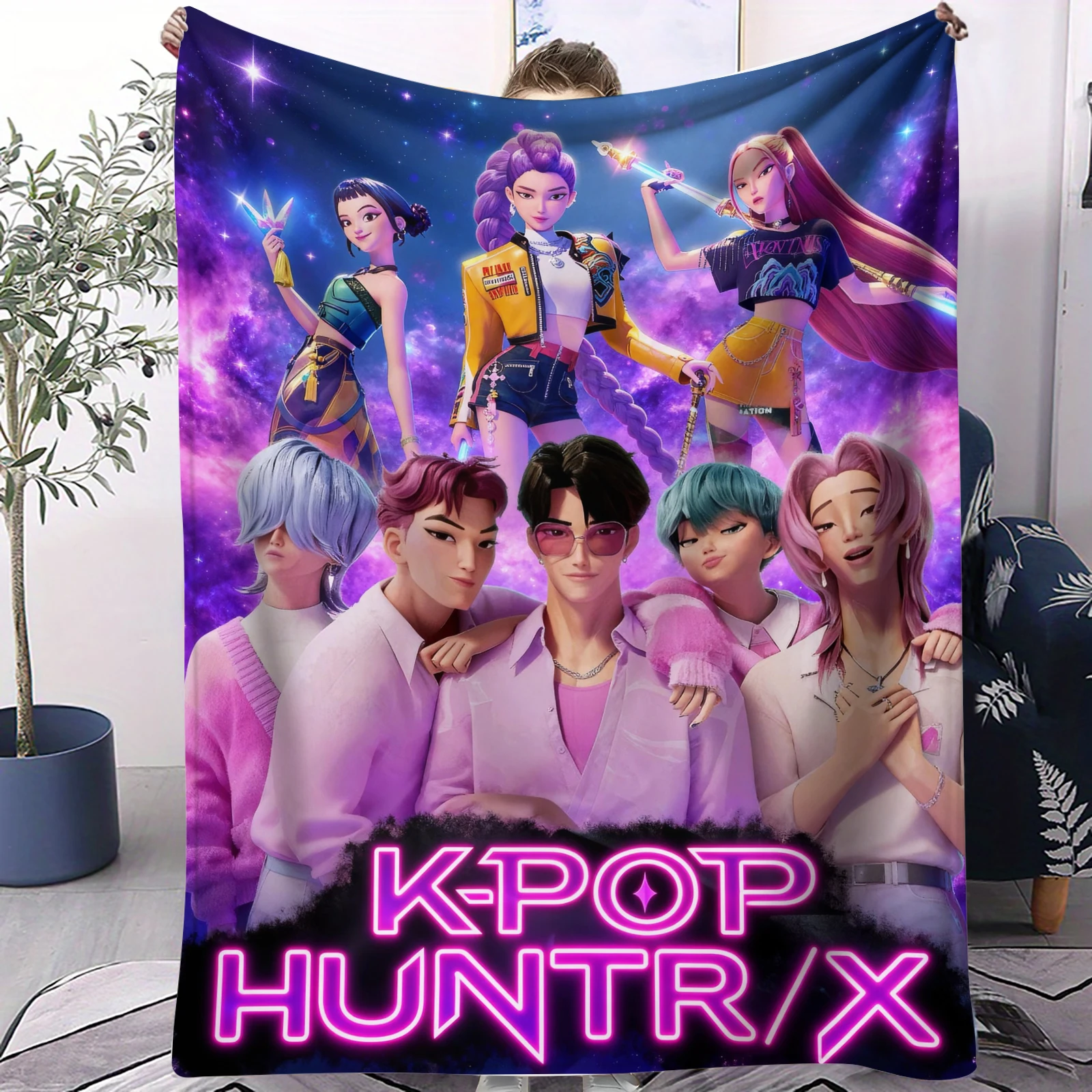 5 Styles K-Pop Demon Hunters Blanket Hot Anime Flannel Blanket Fan Gift for Home Leisure Camping Travel Multifunctional Blanket
5 Styles K-Pop Demon Hunters Blanket Hot Anime Flannel Blanket Fan Gift for Home Leisure Camping Travel Multifunctional Blanket