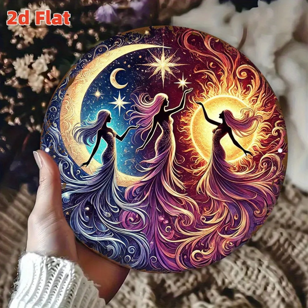 2D Flat, Women in Cosmic Dance Poster with Sun, Moon, Indoor/Outdoor Decoration for Astronomy - for Astrology Lovers Room Decor
2D Flat, Women in Cosmic Dance Poster with Sun, Moon, Indoor/Outdoor Decoration for Astronomy - for Astrology Lovers Room Decor