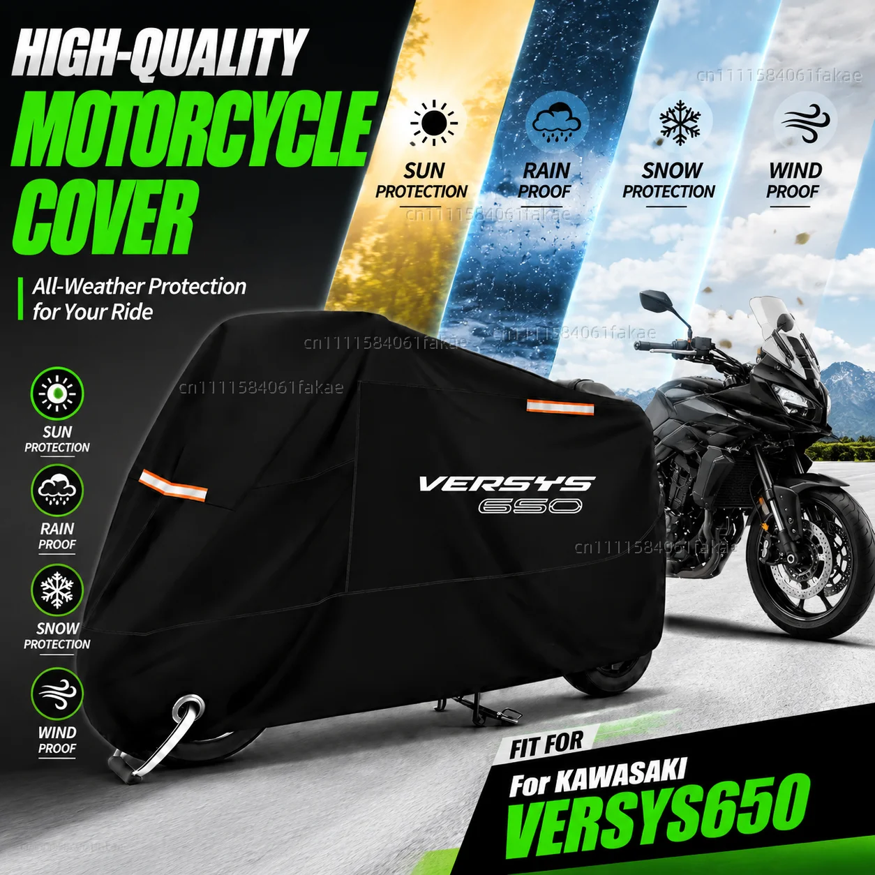 Motorcycle Cover Waterproof Outdoor All Season Dustproof UV Protective Moto Scooter Rain Cover For KAWASAKI VERSYS 650 VERSYS650
Motorcycle Cover Waterproof Outdoor All Season Dustproof UV Protective Moto Scooter Rain Cover For KAWASAKI VERSYS 650 VERSYS650