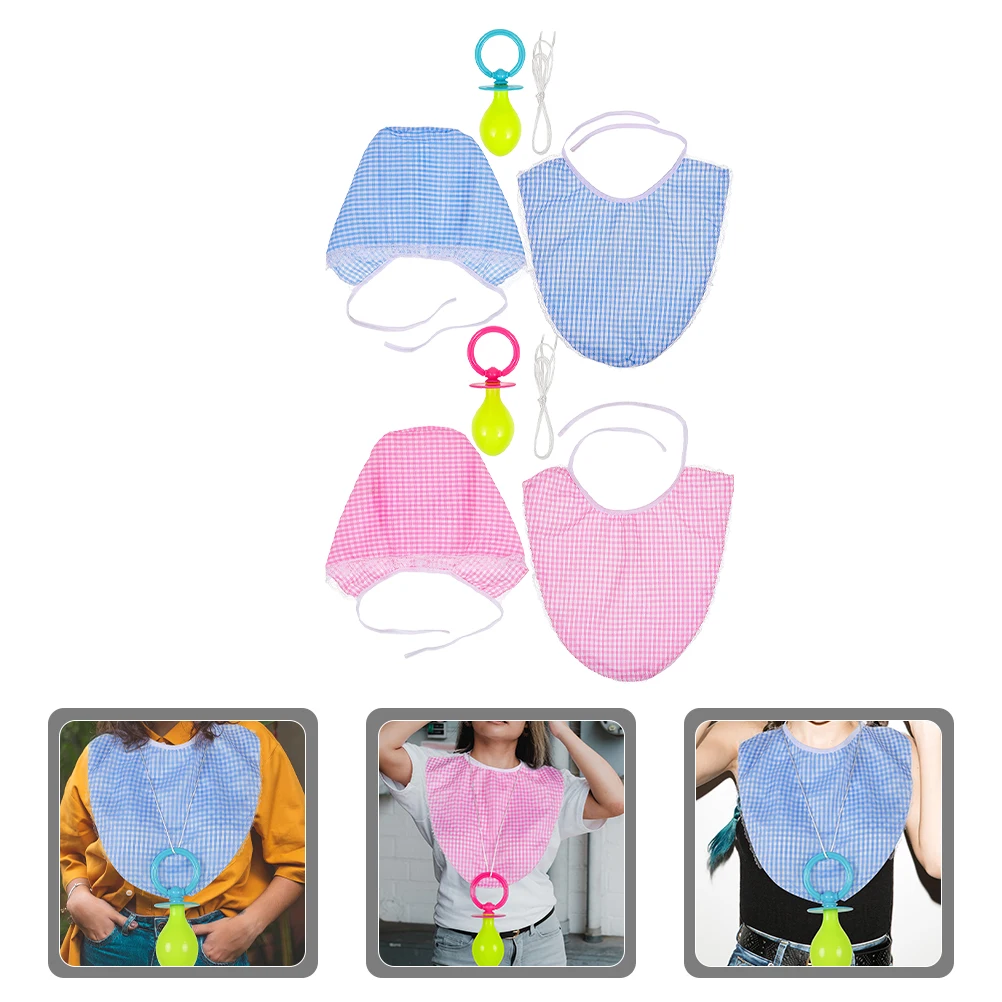 2 Sets Baby Clothing Funny Cosplay Prop Bibs Pacifier Hat Adult Dress Newborn Costume Accessories Accessories
2 Sets Baby Clothing Funny Cosplay Prop Bibs Pacifier Hat Adult Dress Newborn Costume Accessories Accessories