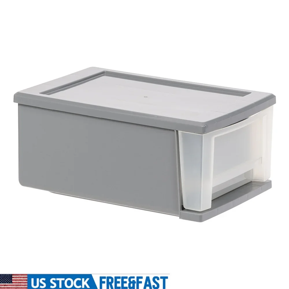 Stackable Plastic Storage Bins Modular Drawers Under Bed Organizer 7Qt Clear Durable Shelving System Clothing Accessories Toys
Stackable Plastic Storage Bins Modular Drawers Under Bed Organizer 7Qt Clear Durable Shelving System Clothing Accessories Toys