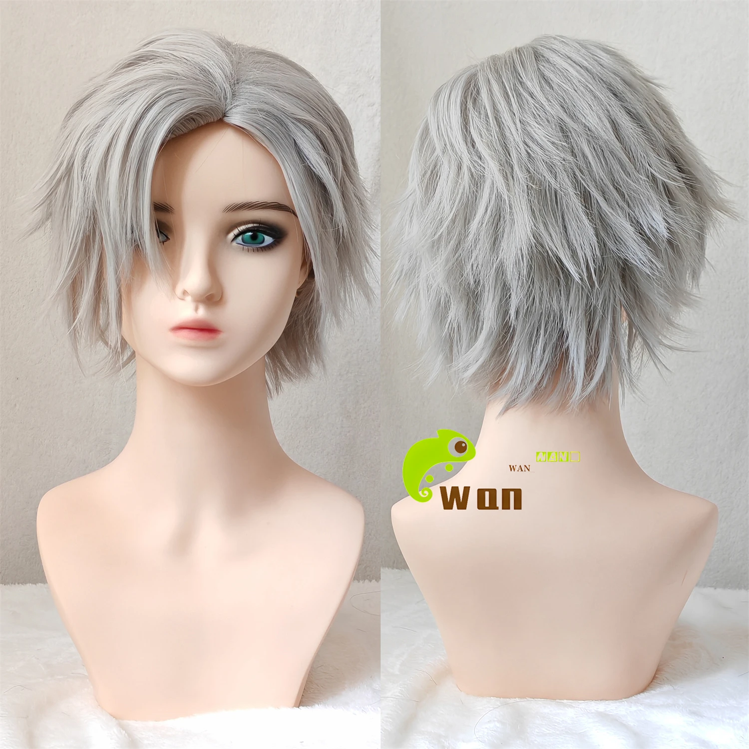 Sylus Cosplay Wig 30cm Short Grey Fluffy Wig Heat Resistant Synthetic Hair Qinche Qin Che Cosplay Anime Wigs + Wig Cap
Sylus Cosplay Wig 30cm Short Grey Fluffy Wig Heat Resistant Synthetic Hair Qinche Qin Che Cosplay Anime Wigs + Wig Cap