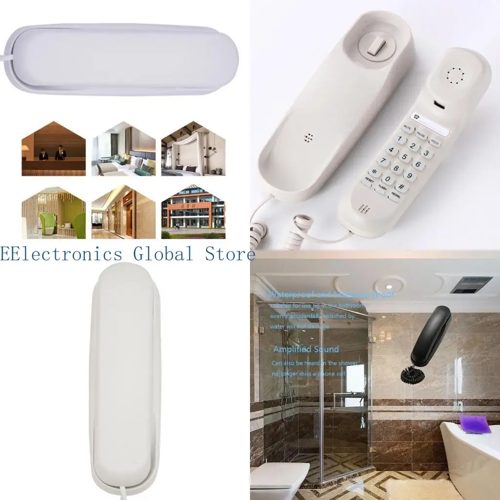 462B Wall Phone Fixed Landline Wall Telephones with Pause Mute- and Redial Function Moisture-Proof Slim-line Corded Phone
462B Wall Phone Fixed Landline Wall Telephones with Pause Mute- and Redial Function Moisture-Proof Slim-line Corded Phone