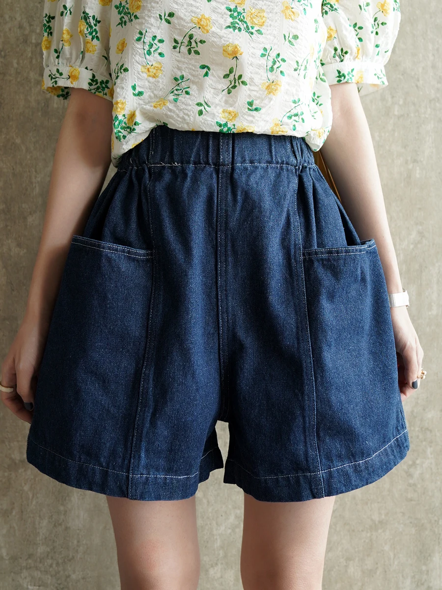 Широкие джинсовые шорты Warmo с высокой талией, женские повседневные модные шорты для работы, уличные шорты, стройнящие, универсальные
Широкие джинсовые шорты Warmo с высокой талией, женские повседневные модные шорты для работы, уличные шорты, стройнящие, универсальные