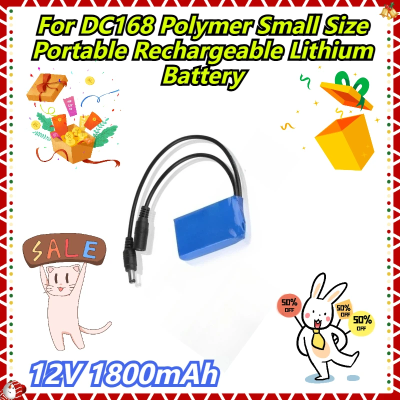 12V 1800mAh For DC168 Polymer Small Size Portable Rechargeable Lithium Battery
12V 1800mAh For DC168 Polymer Small Size Portable Rechargeable Lithium Battery