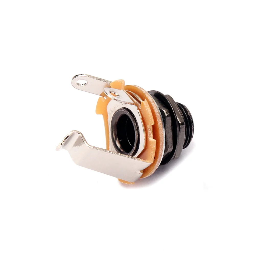 10 PCS Black Jack Yellow Film Guitar Endpin Input Socket Connector Output Plate
10 PCS Black Jack Yellow Film Guitar Endpin Input Socket Connector Output Plate
