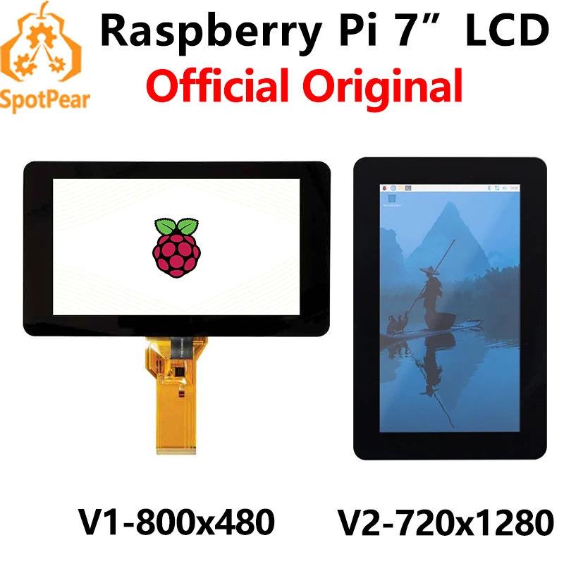 Raspberry Pi Touch Display Официальный оригинальный емкостный сенсорный экран 7-дюймовый ЖК-дисплей TFT 720x1280 или 800x480
Raspberry Pi Touch Display Официальный оригинальный емкостный сенсорный экран 7-дюймовый ЖК-дисплей TFT 720x1280 или 800x480