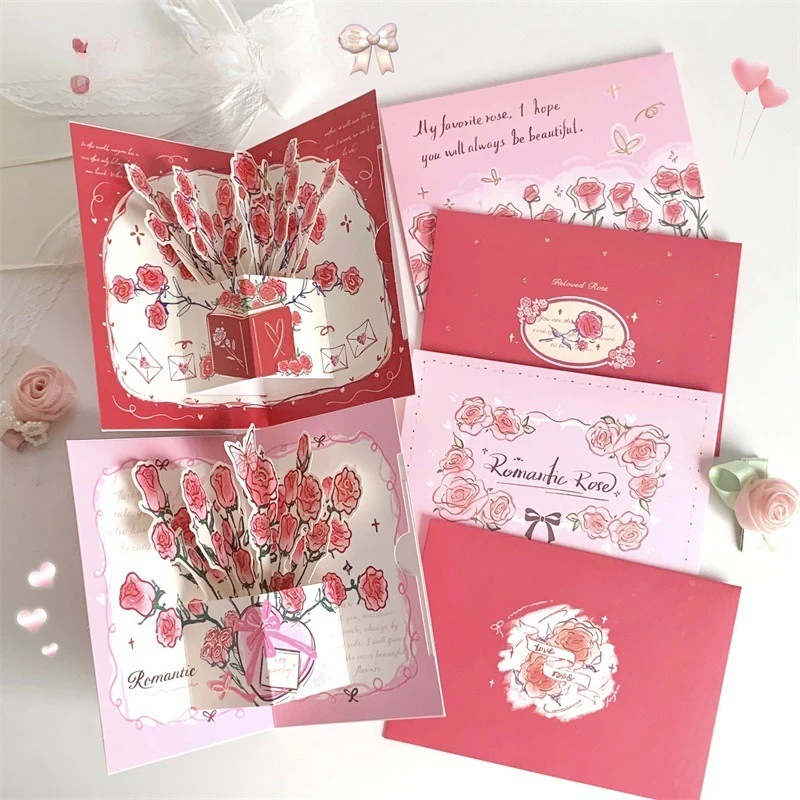 Exquisite Holiday Present 3D 3D Bouquet Greeting Card Flower Blessing Message Card Set Gift Suitable Gifting To Friends 10pcs
Exquisite Holiday Present 3D 3D Bouquet Greeting Card Flower Blessing Message Card Set Gift Suitable Gifting To Friends 10pcs