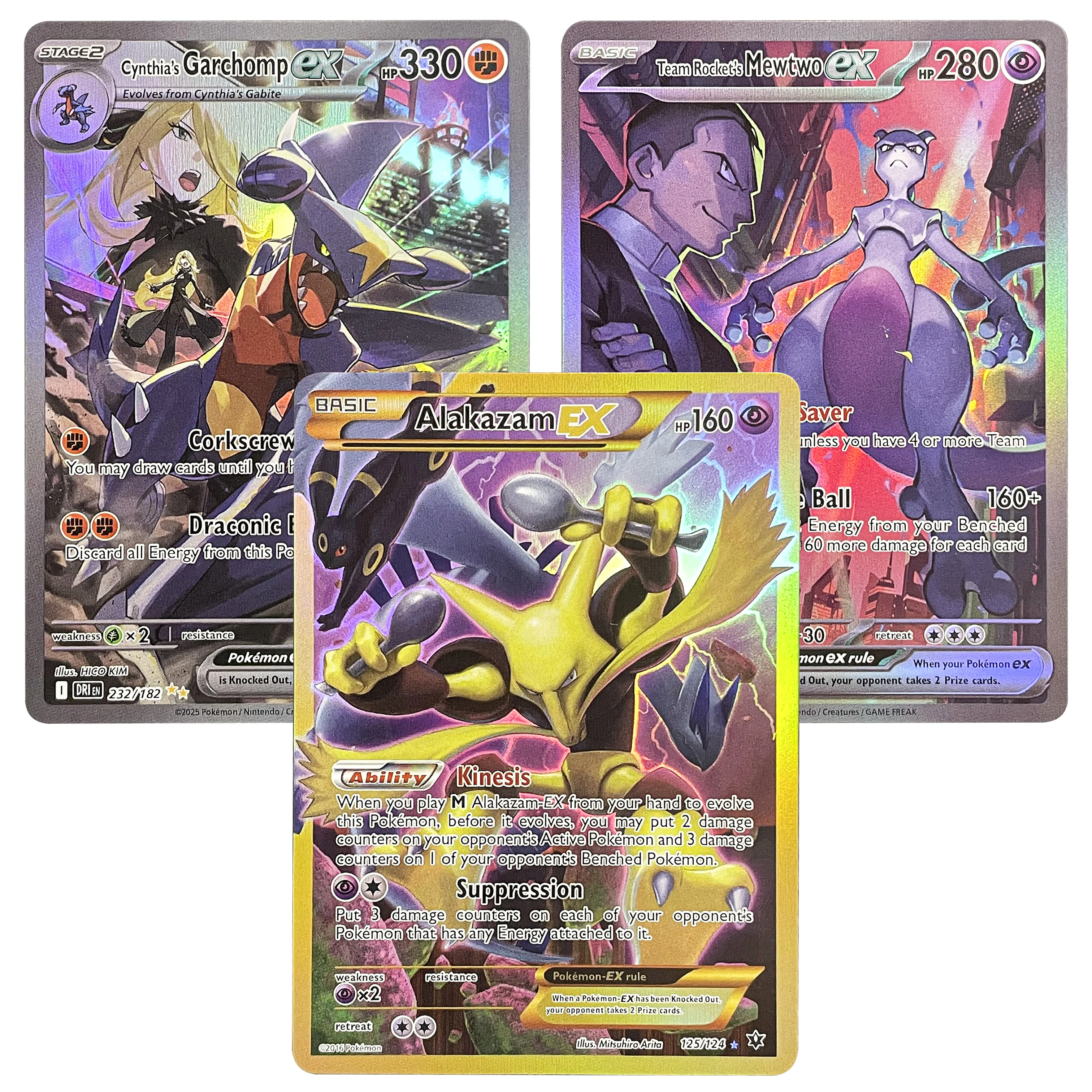 PTCG Fates Collide/Destined Rivals/Journey Together Rare FOIL PKM Card Alakazam EX-125 Mewtwo Garchomp Tcg PROXY Card Game Gift
PTCG Fates Collide/Destined Rivals/Journey Together Rare FOIL PKM Card Alakazam EX-125 Mewtwo Garchomp Tcg PROXY Card Game Gift