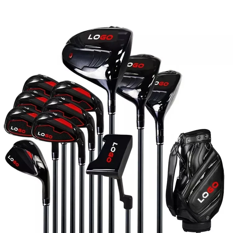 High Quality Premium Black Golf Clubs Set Custom Logo Golf Club Full Set OEM Graphite Shaft OEM Golf Club Set With Bag
High Quality Premium Black Golf Clubs Set Custom Logo Golf Club Full Set OEM Graphite Shaft OEM Golf Club Set With Bag