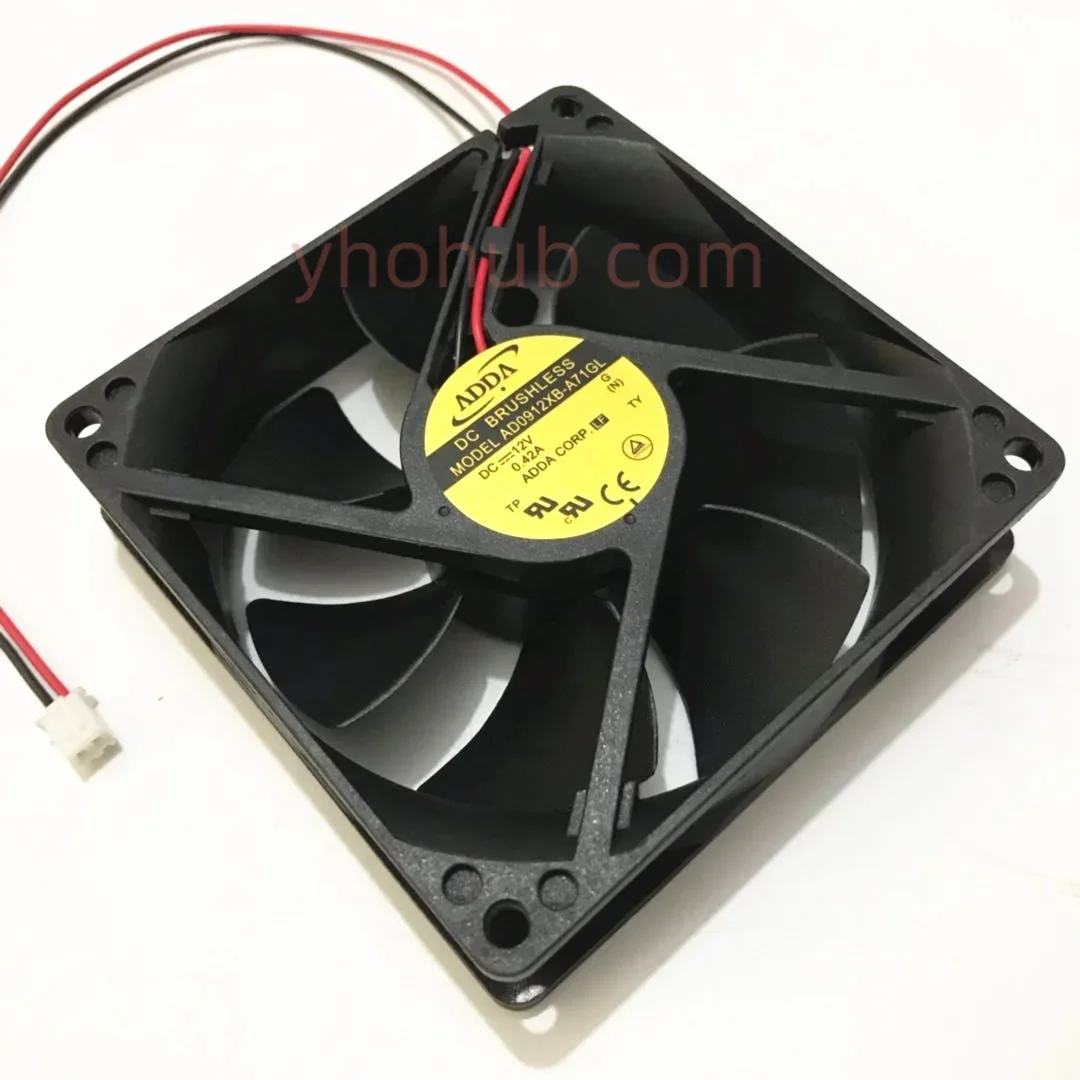 ADDA AD0912XB-A71GL DC 12V 0.42A 90x90x25mm 2-Wire Server Cooling Fan
ADDA AD0912XB-A71GL DC 12V 0.42A 90x90x25mm 2-Wire Server Cooling Fan