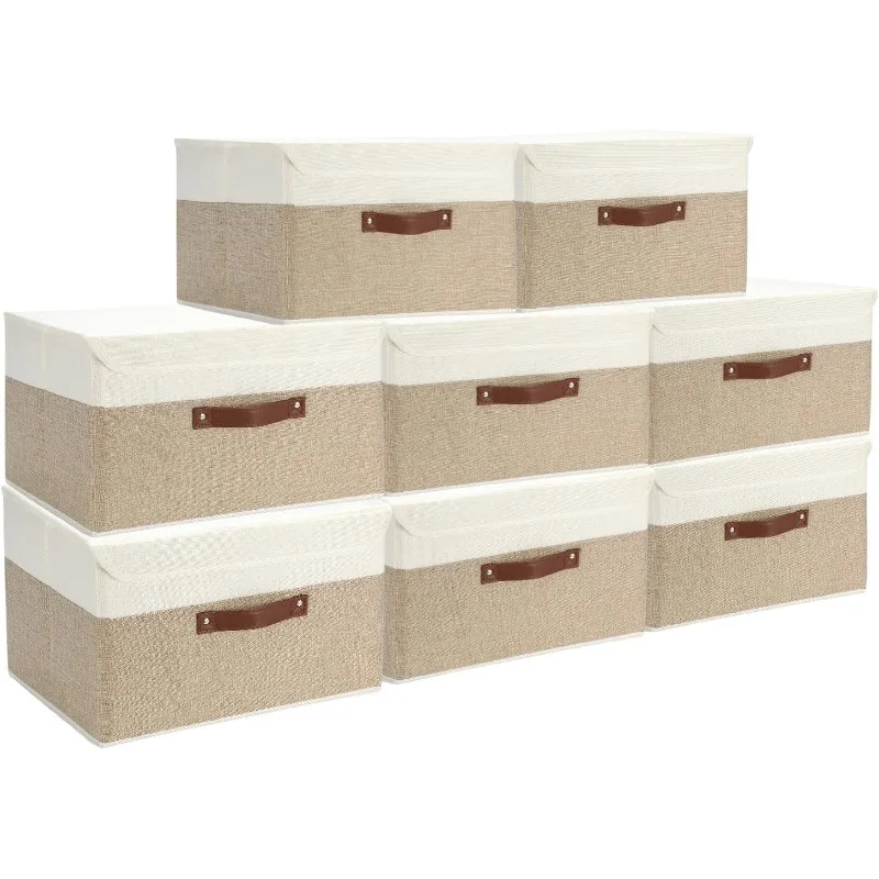 Containers Fabric Bins with Lids Storage Baskets Bulk for Shelves Drawers, Desktop, Closet, Playr
Containers Fabric Bins with Lids Storage Baskets Bulk for Shelves Drawers, Desktop, Closet, Playr