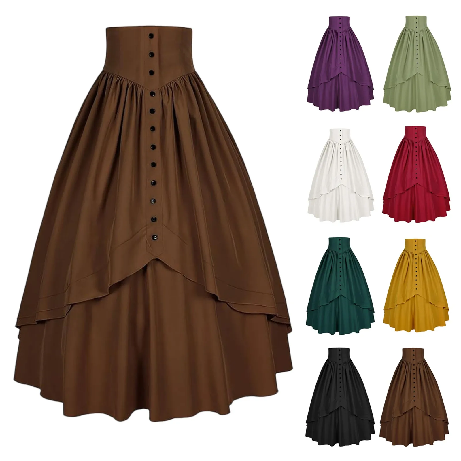 Средневековая однотонная юбка с высокой талией в стиле ретро «рыбий хвост» в стиле Ренессанс, женская полуюбка, униформа на танцевальной платформе
Средневековая однотонная юбка с высокой талией в стиле ретро «рыбий хвост» в стиле Ренессанс, женская полуюбка, униформа на танцевальной платформе