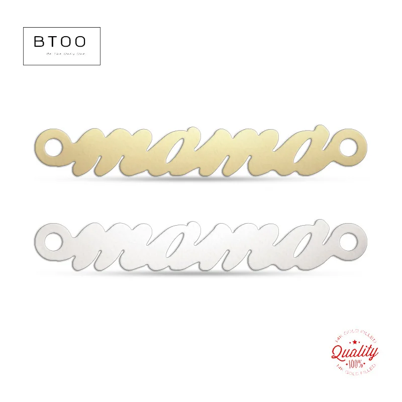 Small mama Charms 14K Gold Filled mama Connector 2/Hole Wholesale Jewelry 1/20 14kt GF Charm Bar Waterproof Antiallergic
Small mama Charms 14K Gold Filled mama Connector 2/Hole Wholesale Jewelry 1/20 14kt GF Charm Bar Waterproof Antiallergic