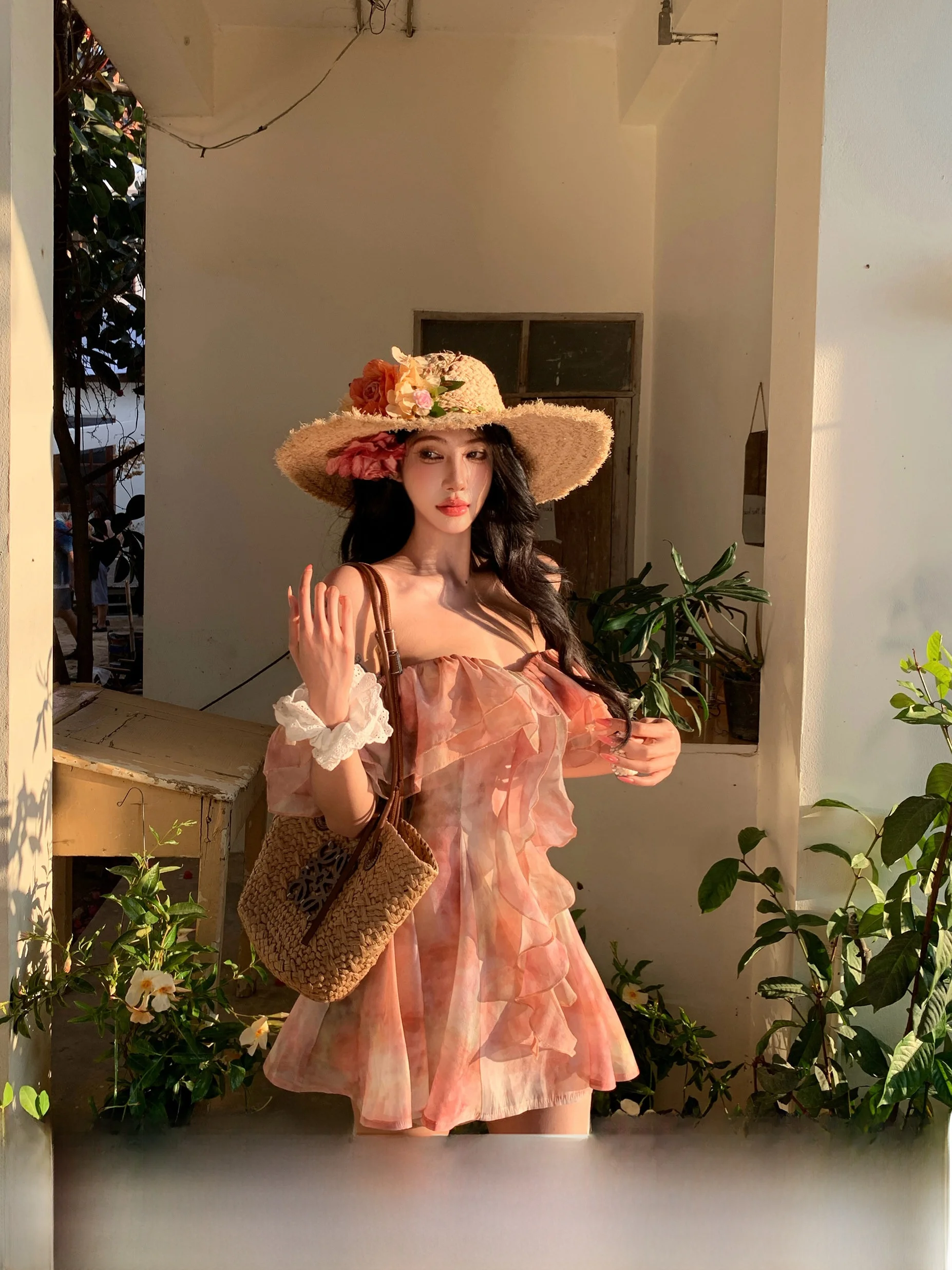 Vacation Style Women's Dress A-Line Skirt Off-Shoulder Gathers Summer New Arrival Sexy Waist-Cinching Sleeveless
Vacation Style Women's Dress A-Line Skirt Off-Shoulder Gathers Summer New Arrival Sexy Waist-Cinching Sleeveless