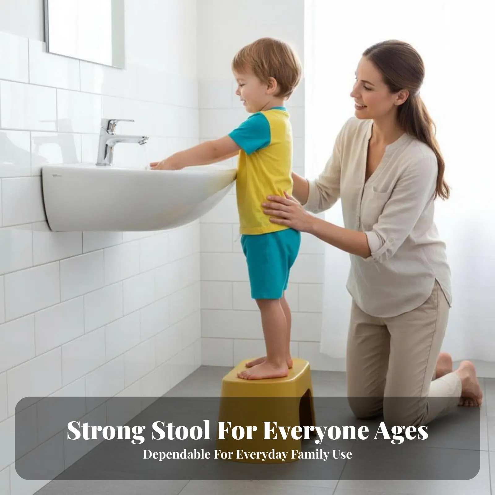Stackable Stool with Grip Hole Rounded Corners Low Seat Long-Lasting Construction High Weight Capacity for Bathroom
Stackable Stool with Grip Hole Rounded Corners Low Seat Long-Lasting Construction High Weight Capacity for Bathroom