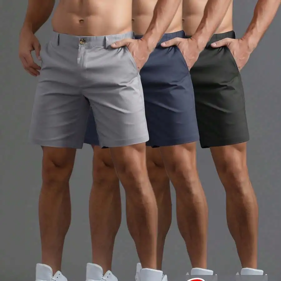 3 Pack Mens Casual Straight Cut Shorts Solid Color Woven Sports Beach Travel Shorts
3 Pack Mens Casual Straight Cut Shorts Solid Color Woven Sports Beach Travel Shorts