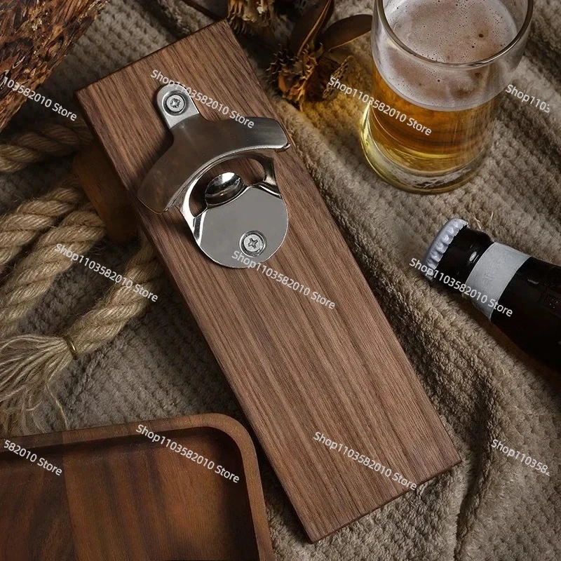 Magnetic Wall Mounted Solid Wood Beer Bottle Opener, Creative Refrigerator Cap Catcher for Home Bar
Magnetic Wall Mounted Solid Wood Beer Bottle Opener, Creative Refrigerator Cap Catcher for Home Bar