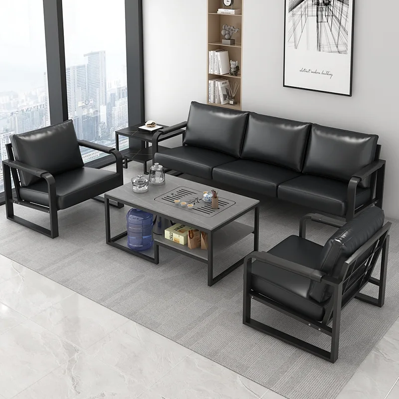 Business office sofa simple modern three-person reception negotiation wrought iron office sofa coffee table table combination
Business office sofa simple modern three-person reception negotiation wrought iron office sofa coffee table table combination