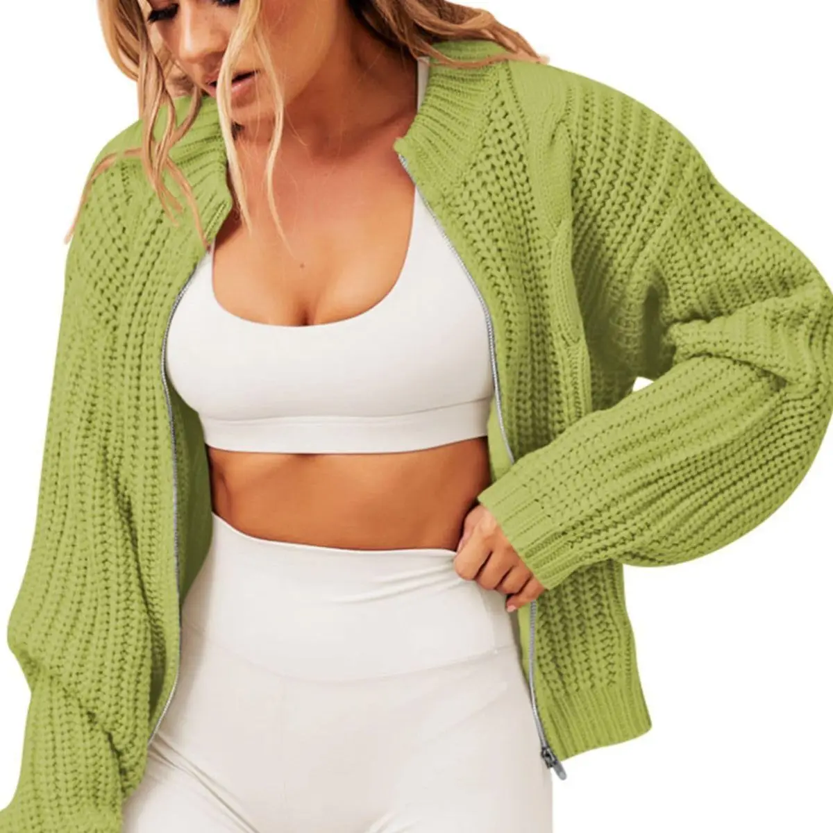 Women Knit Cardigan Sweaters Round Neck Full Sleeve Thick Coats Knitted Solid Straight Sweater Open Stitch Winter 2024
Women Knit Cardigan Sweaters Round Neck Full Sleeve Thick Coats Knitted Solid Straight Sweater Open Stitch Winter 2024