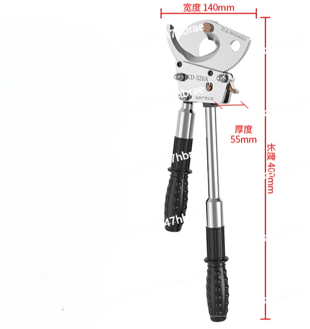 Ratchet Gear Type Steel Wire Cutter Cable Breaker for Manual Cutting of Copper Aluminum Steel Stranded Wire Cable Cutter
Ratchet Gear Type Steel Wire Cutter Cable Breaker for Manual Cutting of Copper Aluminum Steel Stranded Wire Cable Cutter