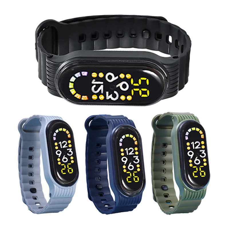 Men's Sports Watches Couple Waterproof Led Digital Watch Ultra-light Silicone Strap Women Student Electronics LED WristWatch
Men's Sports Watches Couple Waterproof Led Digital Watch Ultra-light Silicone Strap Women Student Electronics LED WristWatch