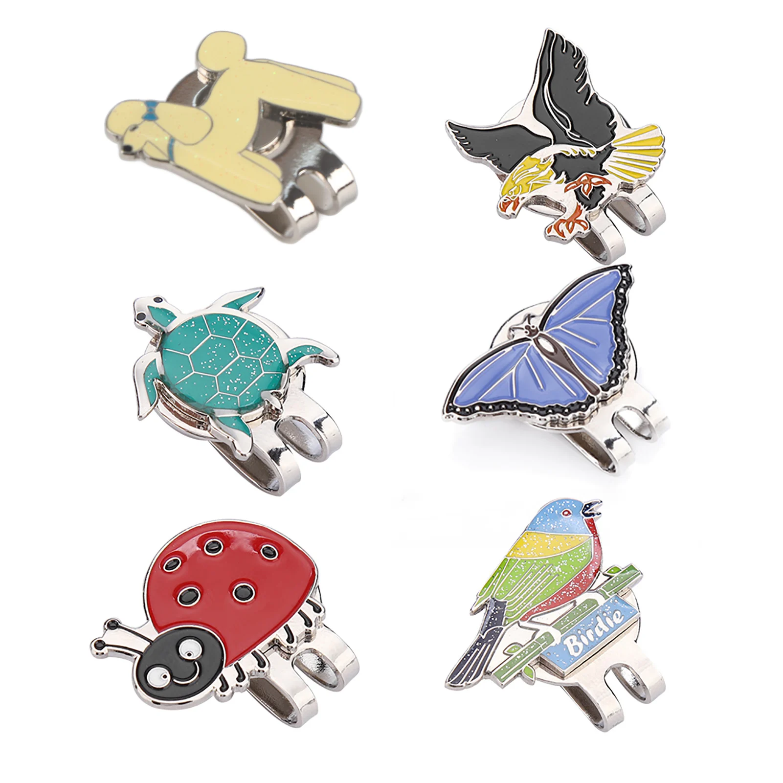 Зажим для кепки из нержавеющей стали с магнитным маркером для мяча, 18 г, 30-35 мм, милый дизайн в виде жучка/бабочки/черепахи, прочный, устойчивый к ржавчине
Зажим для кепки из нержавеющей стали с магнитным маркером для мяча, 18 г, 30-35 мм, милый дизайн в виде жучка/бабочки/черепахи, прочный, устойчивый к ржавчине