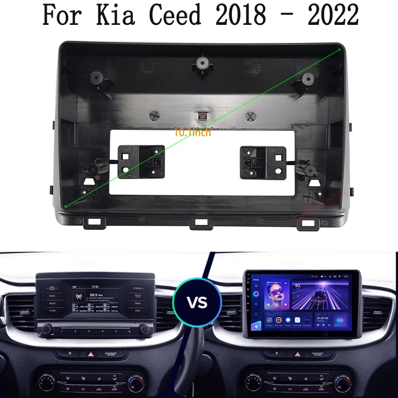 10,1-дюймовая двойная 2-диночная лицевая панель для kia CEED 2018–2022 стереосистема, комплект приборной панели, установка, отделка лицевой рамки, лицевая панель
10,1-дюймовая двойная 2-диночная лицевая панель для kia CEED 2018–2022 стереосистема, комплект приборной панели, установка, отделка лицевой рамки, лицевая панель