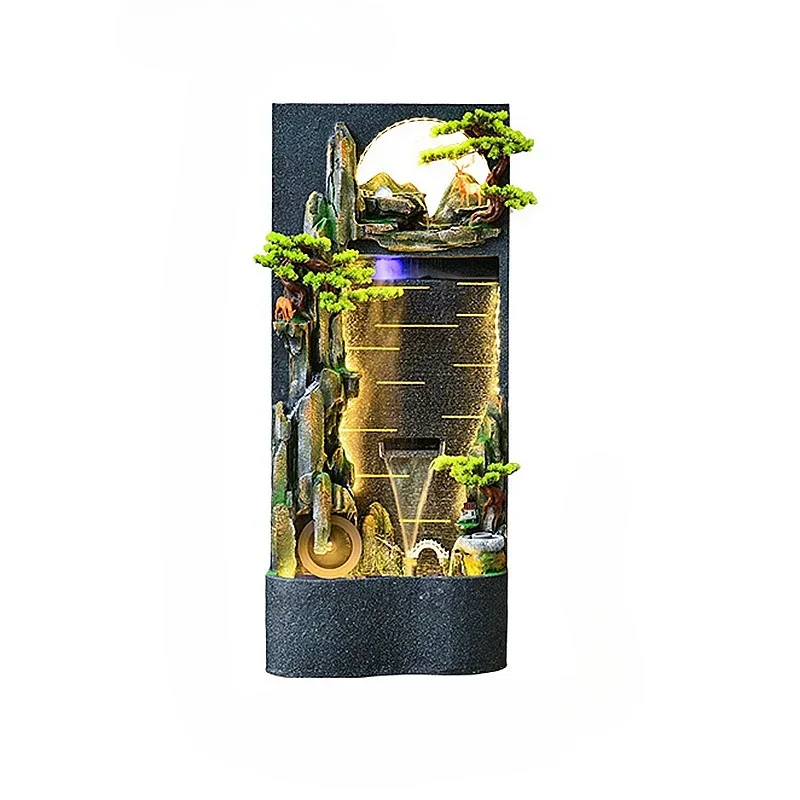 S Artificial Spring Living Room Water Curtain Wall Fish Tank Floor-Standing Decorations Decoration Outdoor Landscape
S Artificial Spring Living Room Water Curtain Wall Fish Tank Floor-Standing Decorations Decoration Outdoor Landscape