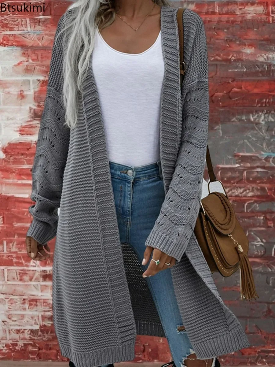 2024 Women's Knitted Long Sweater Cardigan Jacket Autumn Winter Harajuku Loose Long Sweater Jumpers Female Oversized Cardigan
2024 Women's Knitted Long Sweater Cardigan Jacket Autumn Winter Harajuku Loose Long Sweater Jumpers Female Oversized Cardigan