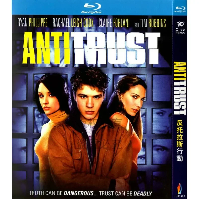 Blu-ray American Thriller Movie Antitrust Action High Definition 1080P 1BD Disc Non-DVD Disc
Blu-ray American Thriller Movie Antitrust Action High Definition 1080P 1BD Disc Non-DVD Disc