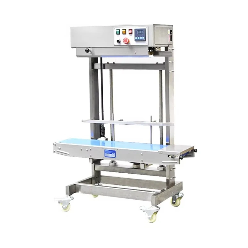 Heavy duty sealing machine Continuous bag sealing Vertical automatic plastic sealing machine
Heavy duty sealing machine Continuous bag sealing Vertical automatic plastic sealing machine
