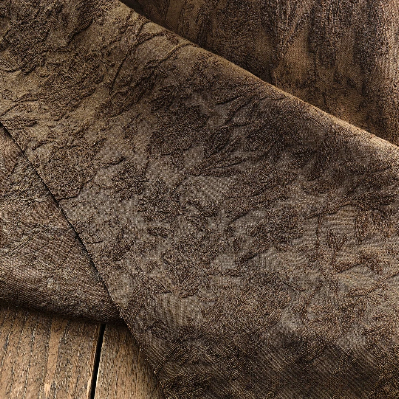 Cotton Linen Fabric Caramel Color Subdued Jacquard Embossed Vintage Dress Pants Fashion Designer Breathable Sewing Accessories
Cotton Linen Fabric Caramel Color Subdued Jacquard Embossed Vintage Dress Pants Fashion Designer Breathable Sewing Accessories