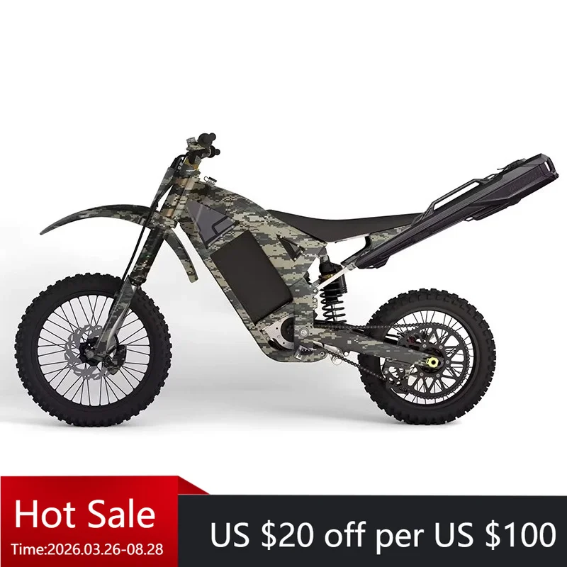 Tc Electric Off-Road Motorcycle 72V 36kW 640Nm Direct Drive Gearless | 5.5kWh Replaceable Battery Replacement in 60 Seconds | Fu
Tc Electric Off-Road Motorcycle 72V 36kW 640Nm Direct Drive Gearless | 5.5kWh Replaceable Battery Replacement in 60 Seconds | Fu
