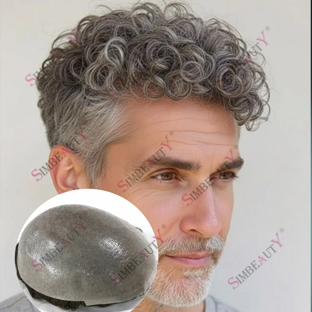 18mm Curly Super Natural Hairline Durable 0.06mm Thin Micro Skin Undetectable Vloop Men Toupee 1b20 520# Black Grey Human Hair
18mm Curly Super Natural Hairline Durable 0.06mm Thin Micro Skin Undetectable Vloop Men Toupee 1b20 520# Black Grey Human Hair