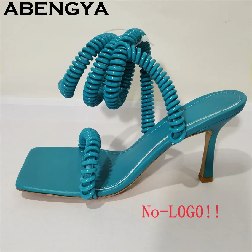 Hot Sale Elastic Telephone Line Wrap legs High Heels Sandals Women Square Toe Gladiator Sandals Summer Sexy Dress Party Shoes
Hot Sale Elastic Telephone Line Wrap legs High Heels Sandals Women Square Toe Gladiator Sandals Summer Sexy Dress Party Shoes