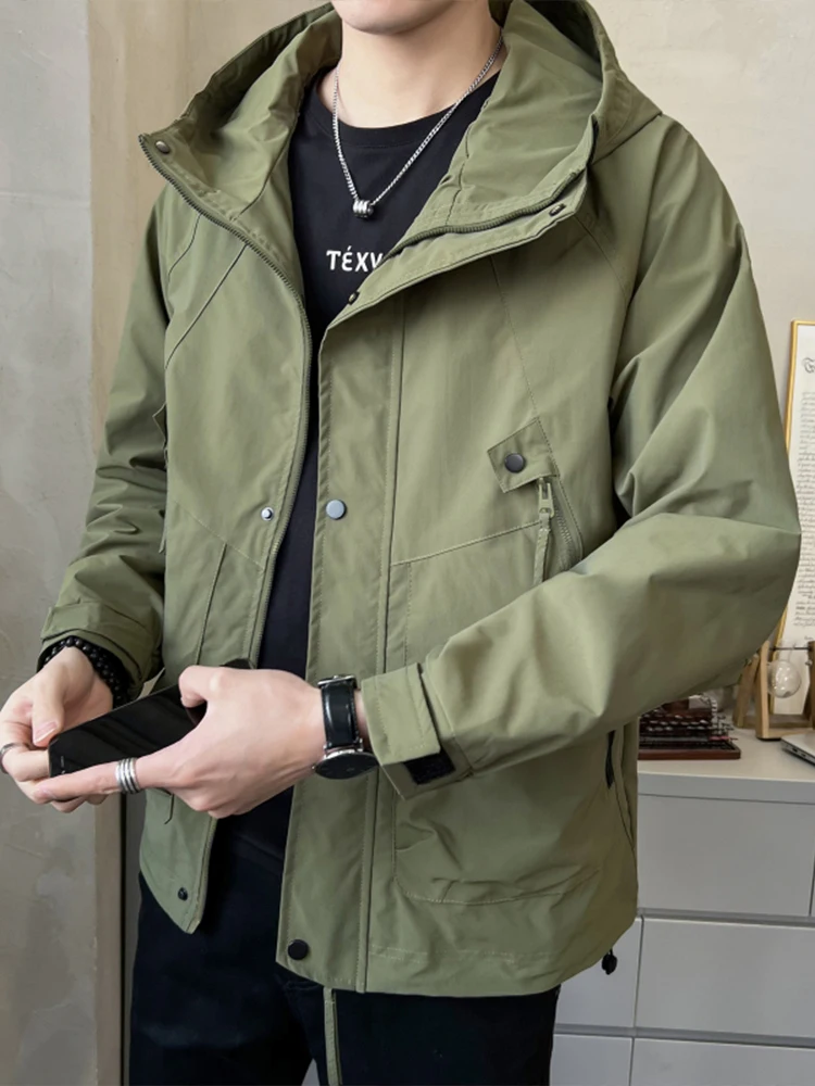 Mature Stable Men's Autumn Jaet Loose Military een Workwear Coat Trendy Brand Hooded Spring Autumn High-End Feeling
Mature Stable Men's Autumn Jaet Loose Military een Workwear Coat Trendy Brand Hooded Spring Autumn High-End Feeling