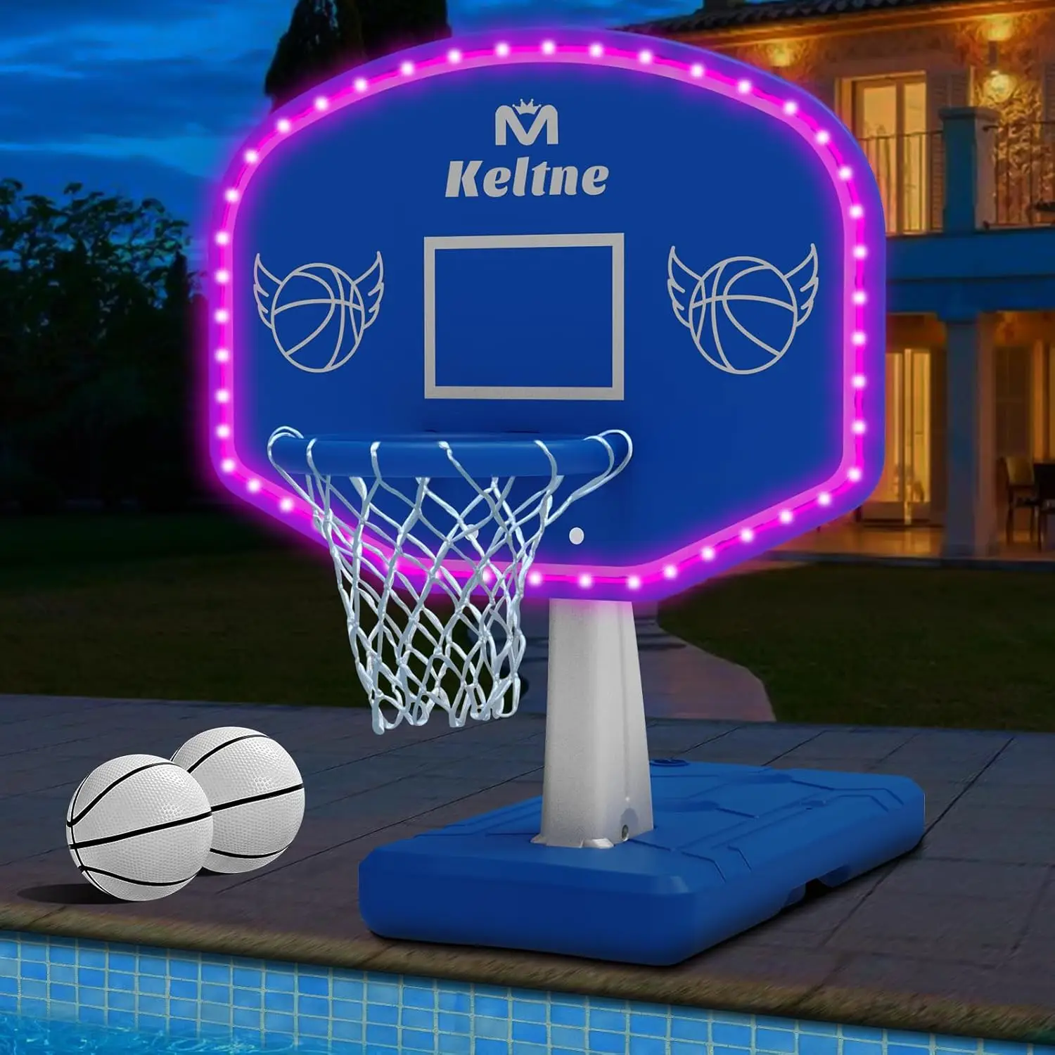 Solar Powered LED Pool Basketball Hoop with 2 Balls & Pump, Sturdy Base for Kids Adults, Swimming Pool Game
Solar Powered LED Pool Basketball Hoop with 2 Balls & Pump, Sturdy Base for Kids Adults, Swimming Pool Game