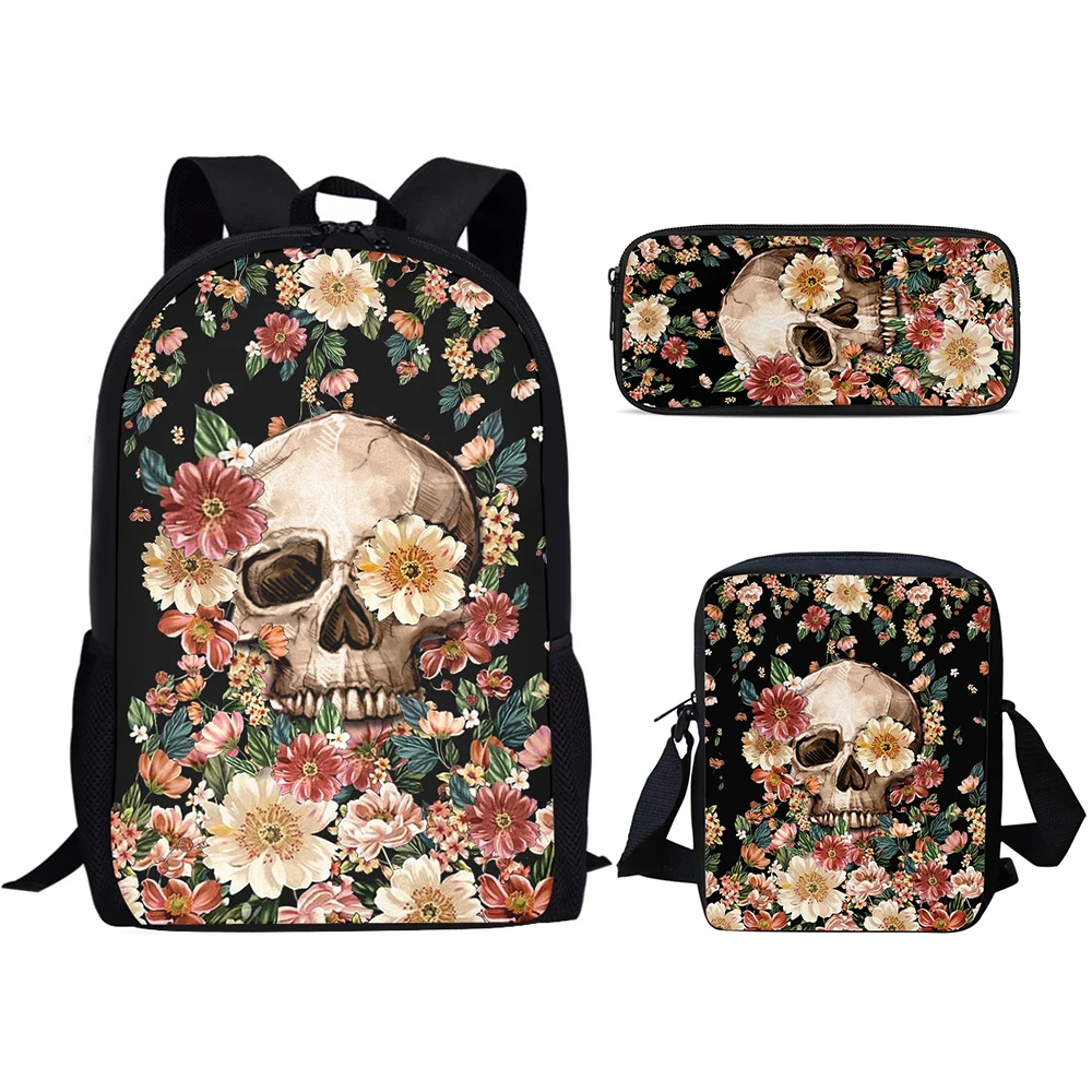 Skull Printing 3Pcs Children School Bag Set Primary School Students Small Messenger Bag and Pencil Case Backpack for Women Bolsa
Skull Printing 3Pcs Children School Bag Set Primary School Students Small Messenger Bag and Pencil Case Backpack for Women Bolsa