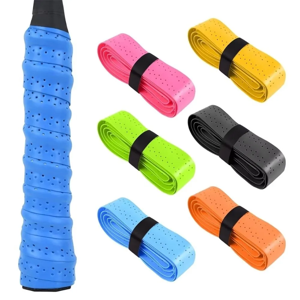 PU Badminton Racket Grip Tape Sweat Absorbent Anti Slip Badminton Overgrip Raised Ribbed Perforated Racket Handle Wrap
PU Badminton Racket Grip Tape Sweat Absorbent Anti Slip Badminton Overgrip Raised Ribbed Perforated Racket Handle Wrap