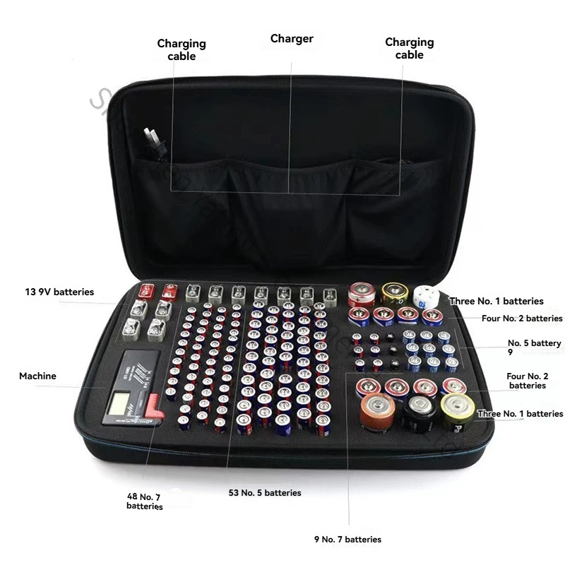 New EVA Waterproof Dry Battery Storage Bag Digital Electronics Storage Bag Power Tools Lithium Battery Eva Zipper
New EVA Waterproof Dry Battery Storage Bag Digital Electronics Storage Bag Power Tools Lithium Battery Eva Zipper