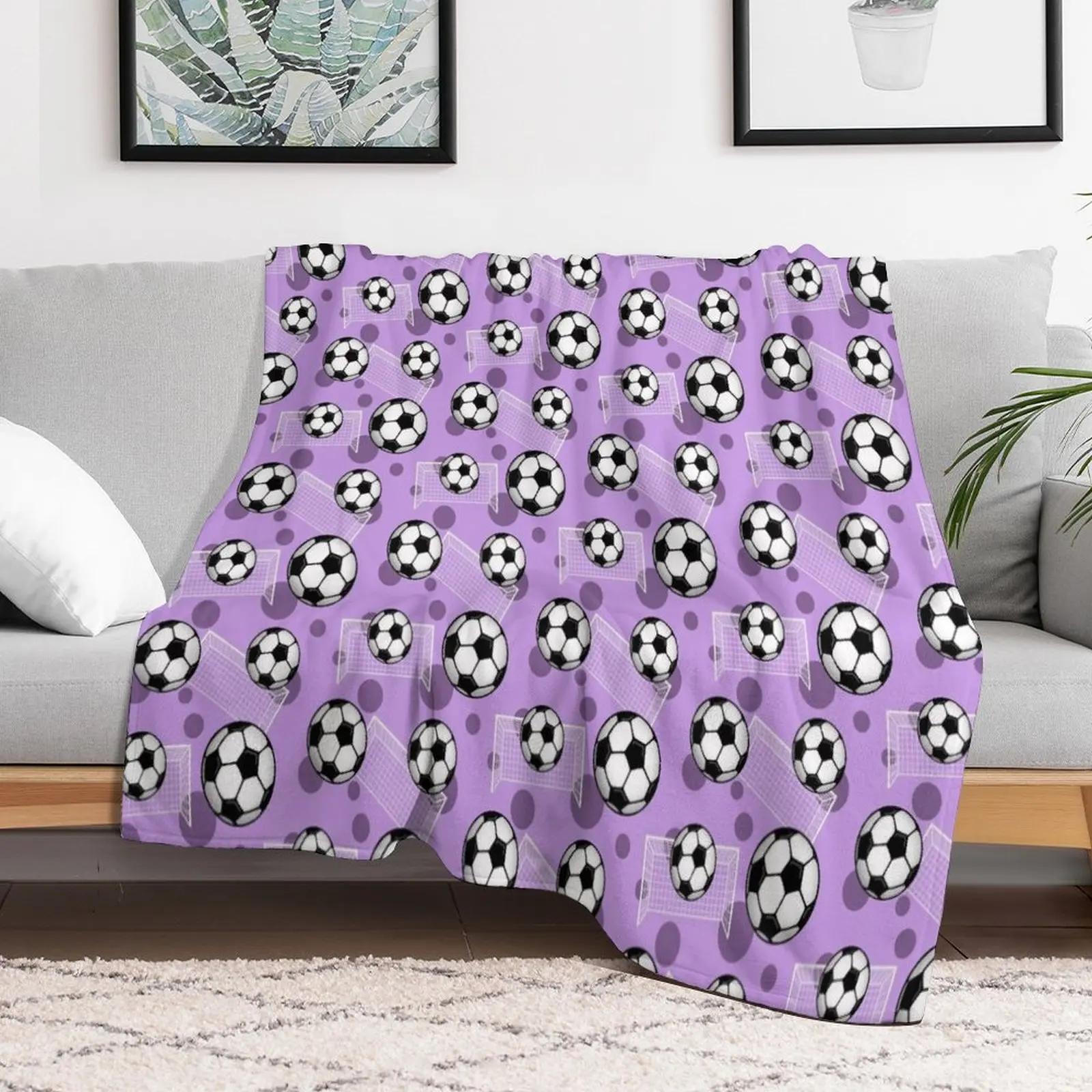 Soccer Ball and Goal Purple Pattern - Purple Soccer Throw Blanket Custom Furry Blankets
Soccer Ball and Goal Purple Pattern - Purple Soccer Throw Blanket Custom Furry Blankets