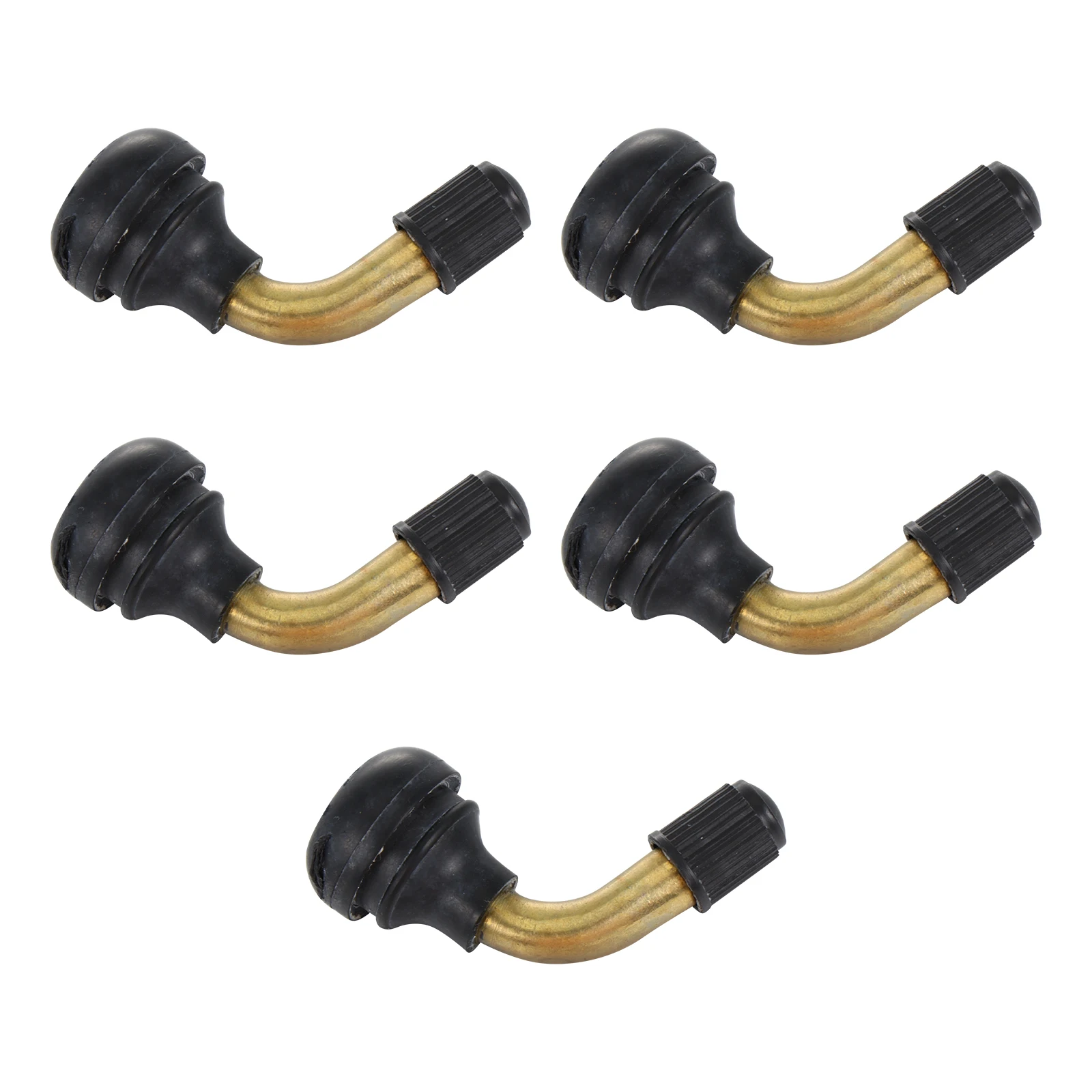 5pcs 45 Degree Angled Brass Tire Stem Extender Vacuum Tire Valve For Car Motorcycle Truck Repair Tool Snap-In Rubber Base
5pcs 45 Degree Angled Brass Tire Stem Extender Vacuum Tire Valve For Car Motorcycle Truck Repair Tool Snap-In Rubber Base