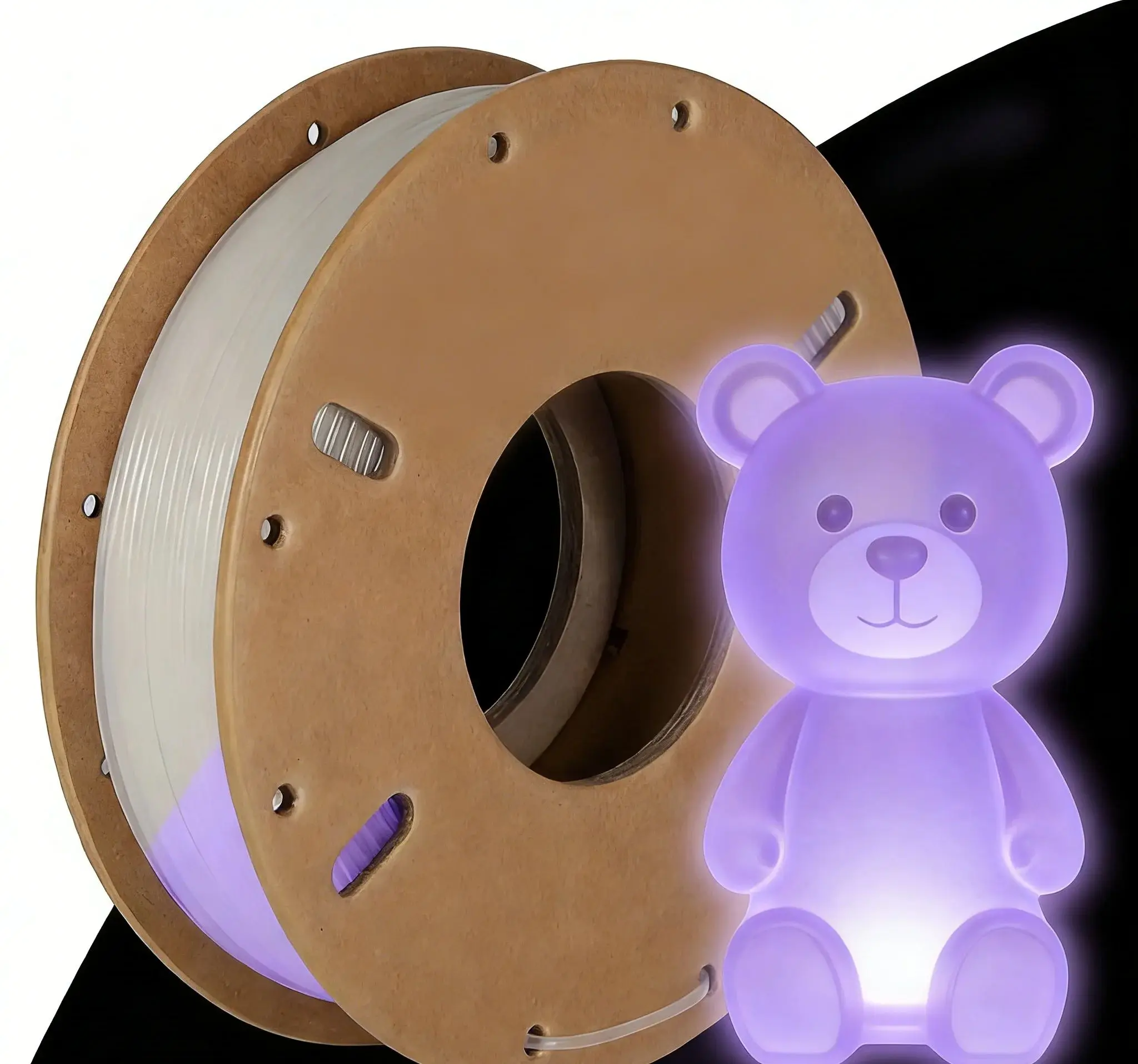 PLA glow white to purple 1.75mm 250g 3D Printer Filament Change Color Gradually
PLA glow white to purple 1.75mm 250g 3D Printer Filament Change Color Gradually