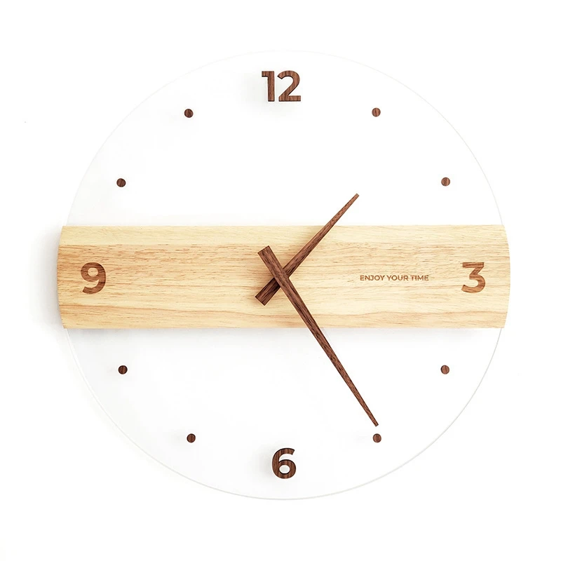 Hot Nordic Simple Solid Wooden Acrylic Wall Clock Home Living Room Wall Clock Decorative Wall Watch Office Decor
Hot Nordic Simple Solid Wooden Acrylic Wall Clock Home Living Room Wall Clock Decorative Wall Watch Office Decor