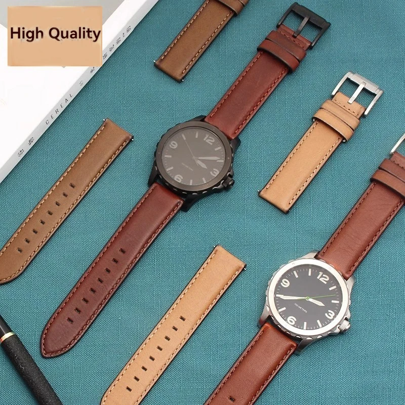 For Fossil Italian Leather Strap Men's FS5088 FS5380 Timex Watch Vintage Bracelet Quick Release Watchband 20mm 22mm Brown Khaki
For Fossil Italian Leather Strap Men's FS5088 FS5380 Timex Watch Vintage Bracelet Quick Release Watchband 20mm 22mm Brown Khaki