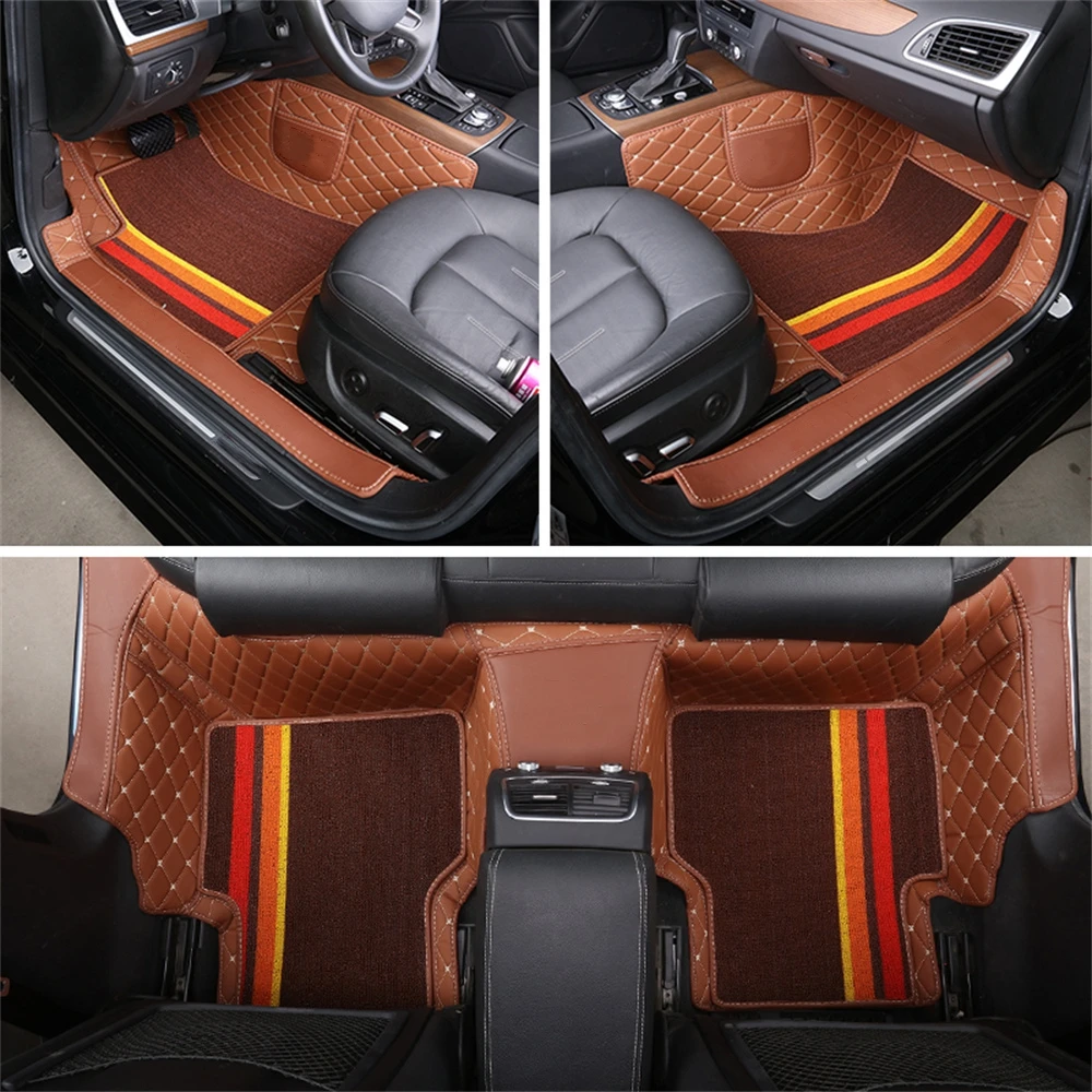 Custom Fit Car Floor Mat For Most Of 5 Seaters Vehicle Interior Accessories ECO Leather Full Carpet Set For 95% 2 Seats Cars
Custom Fit Car Floor Mat For Most Of 5 Seaters Vehicle Interior Accessories ECO Leather Full Carpet Set For 95% 2 Seats Cars
